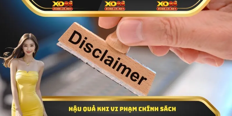Hậu quả khi vi phạm chính sách 